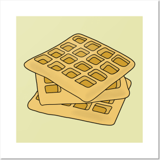 Delicious waffles Posters and Art